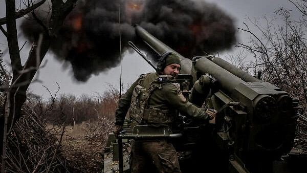 <div class="paragraphs"><p>A serviceman of 24th Mechanized brigade named after King Danylo of the Ukrainian Armed Forces fires a 2s5 "Hyacinth-s" self-propelled howitzer towards Russian troops at a front line, amid Russia's attack on Ukraine, near the town of Chasiv Yar in Donetsk region, Ukraine.&nbsp;</p></div>