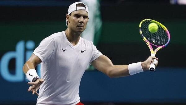 <div class="paragraphs"><p>Spain's Rafael Nadal warms up before his match against Netherlands' Botic van de Zandschulp</p></div>