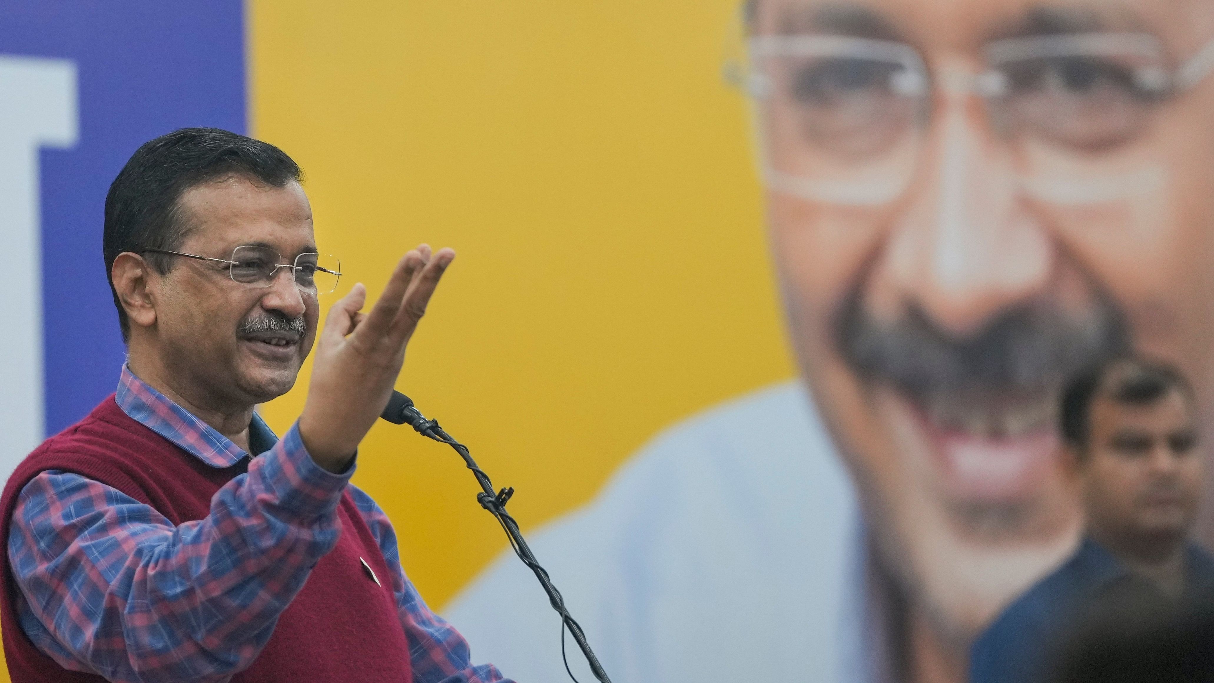 <div class="paragraphs"><p> AAP national convener Arvind Kejriwal during a party meeting.</p></div>