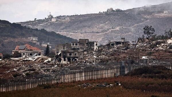 <div class="paragraphs"><p>A view of destruction in southern Lebanon, amid cross-border hostilities between Hezbollah and Israel, as seen from northern Israel, November 18, 2024.</p></div>