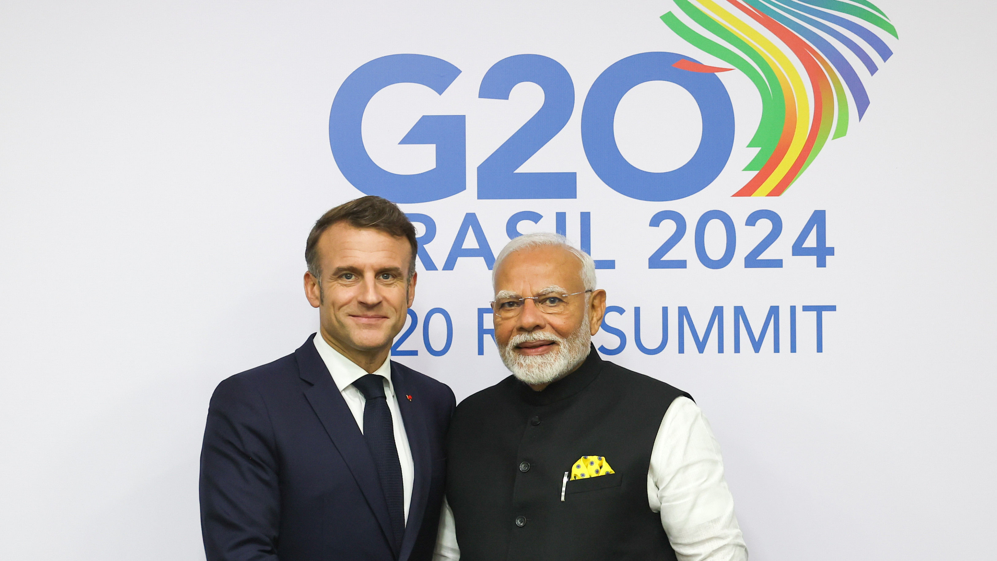 <div class="paragraphs"><p>President Emmanuel Macron and PM Modi at G20&nbsp; </p></div>