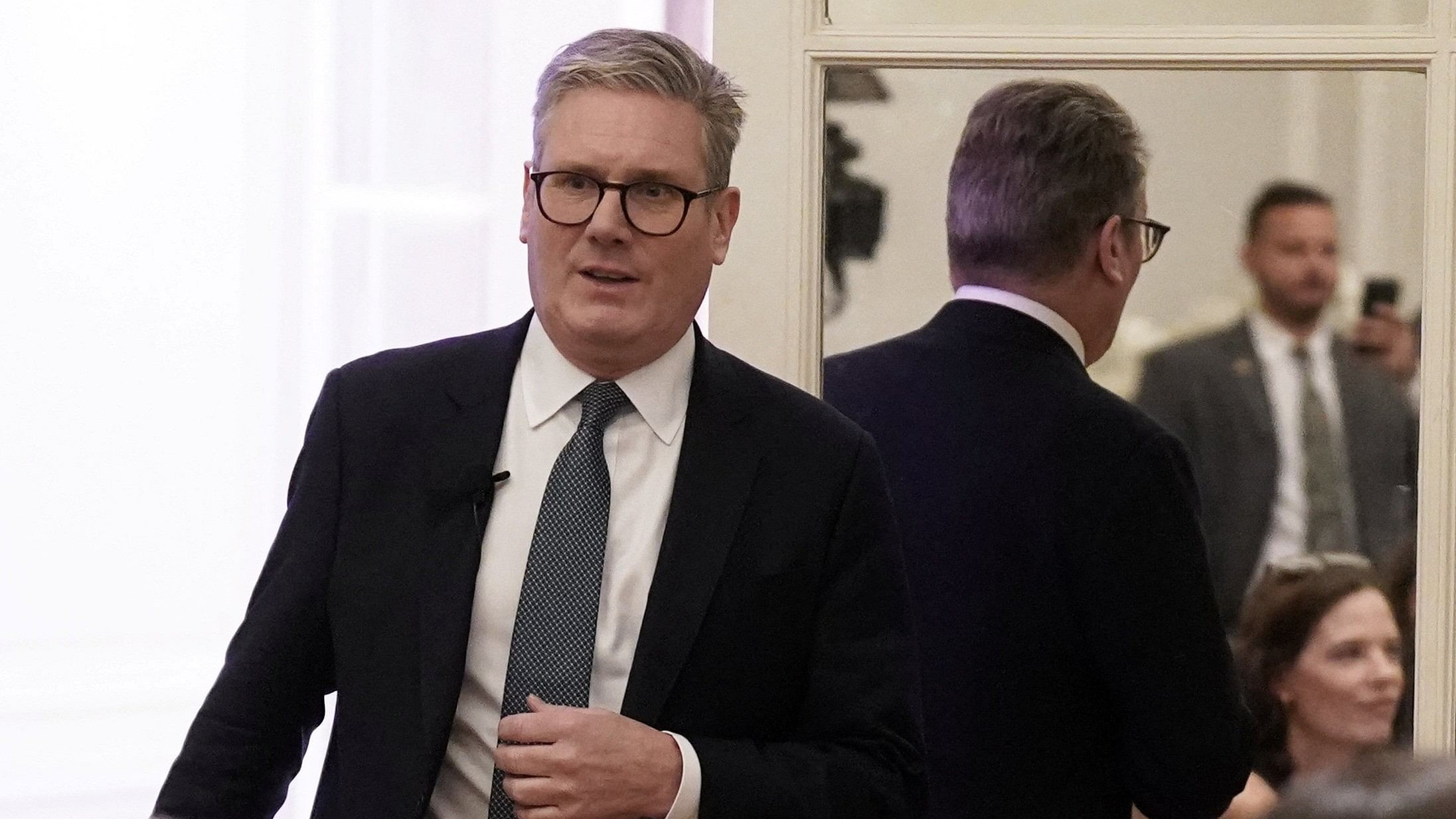 <div class="paragraphs"><p>Prime Minister Sir Keir Starmer arriving for a press conference as he attends the G20 summit in Rio de Janeiro, Brazil. </p></div>