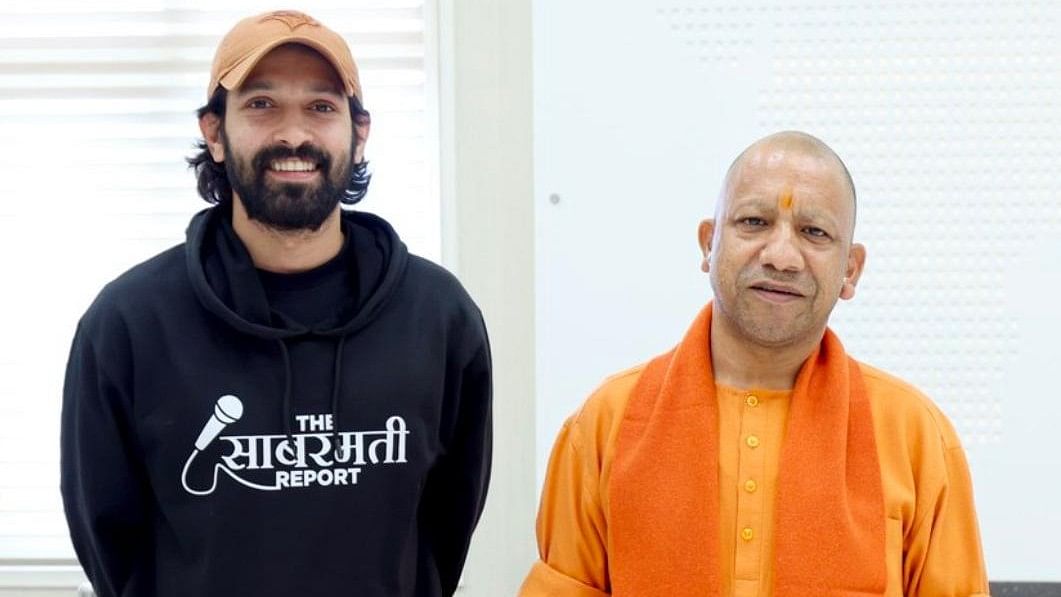 <div class="paragraphs"><p>Vikrant Massey and Yogi Adityanath.</p></div>