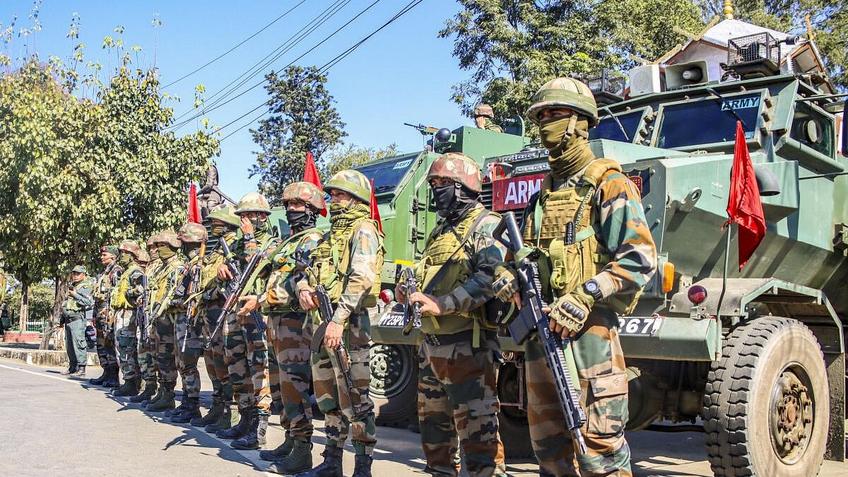 <div class="paragraphs"><p>Security personnel deployed to maintain law and order amid curfew imposed in view of recent violence in Manipur. (Representative image)</p></div>