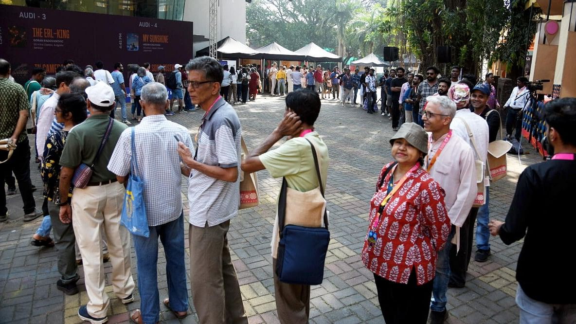 <div class="paragraphs"><p>People arrive for the screening of the opening film during the 55th International Film Festival of India (IFFI) 2024, in Goa, Wednesday, Nov. 20, 2024.</p></div>