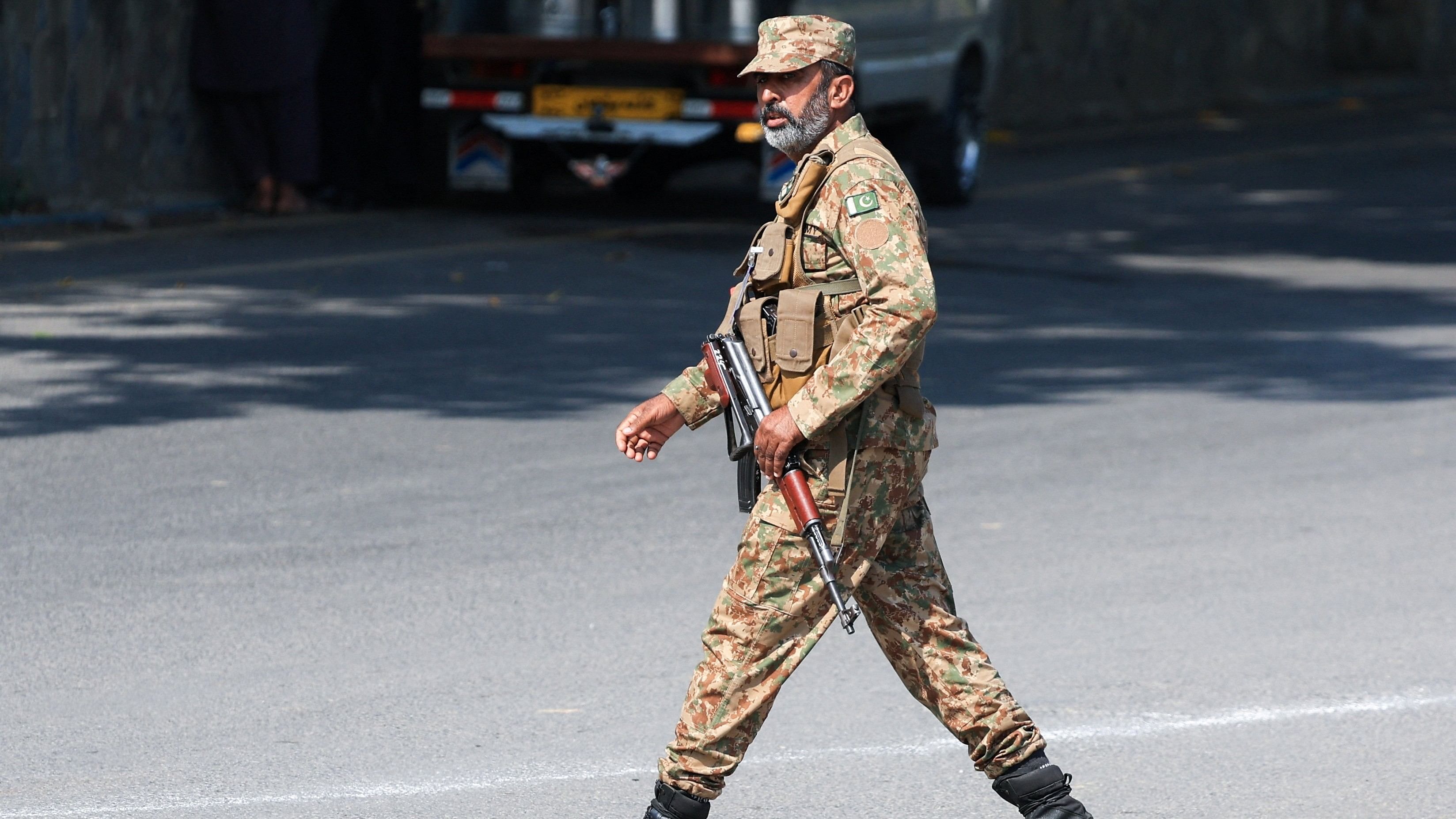 <div class="paragraphs"><p>A Pakistani Army soldier (Representational image only)</p><p><br></p></div>