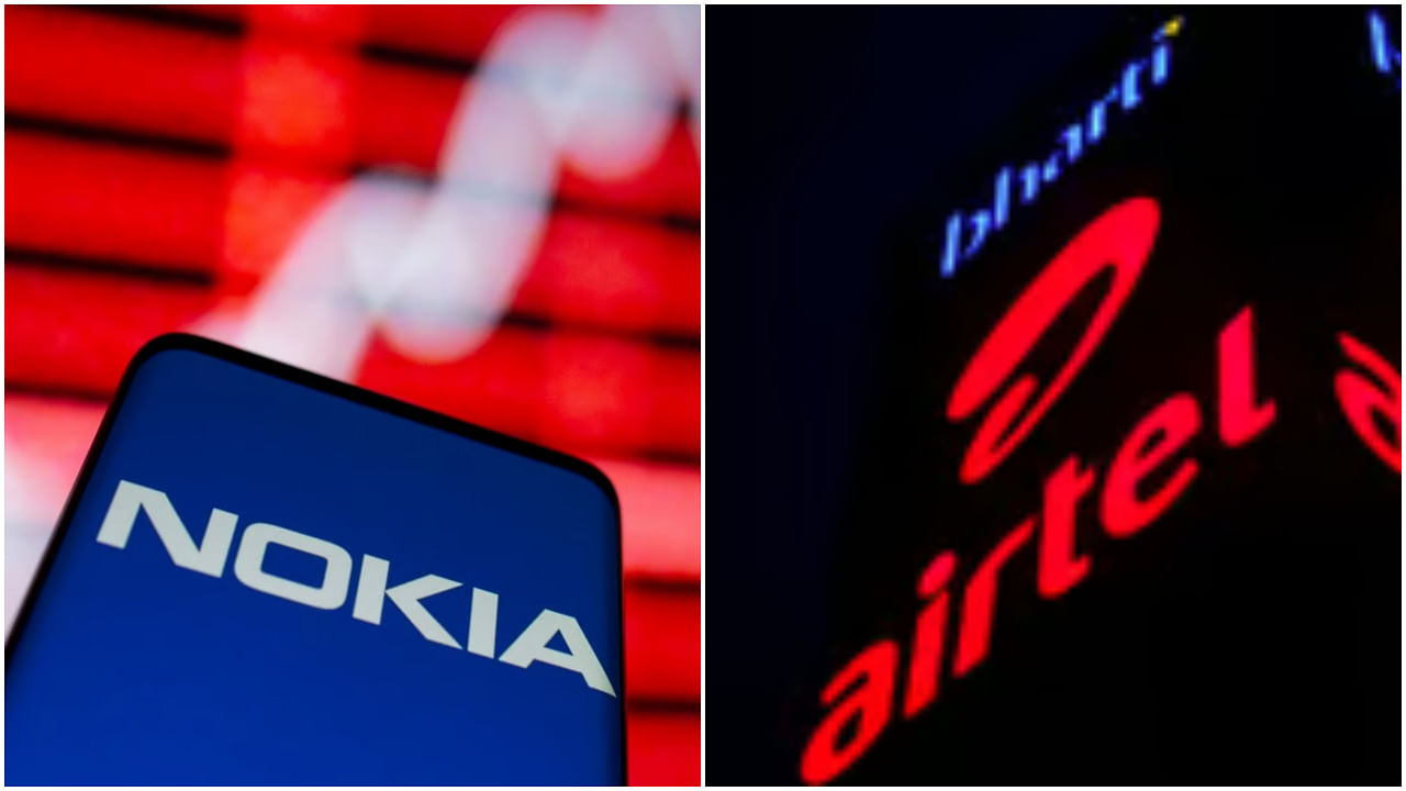 <div class="paragraphs"><p>(From L-R) Nokia and Bharti Airtel logos.</p></div>