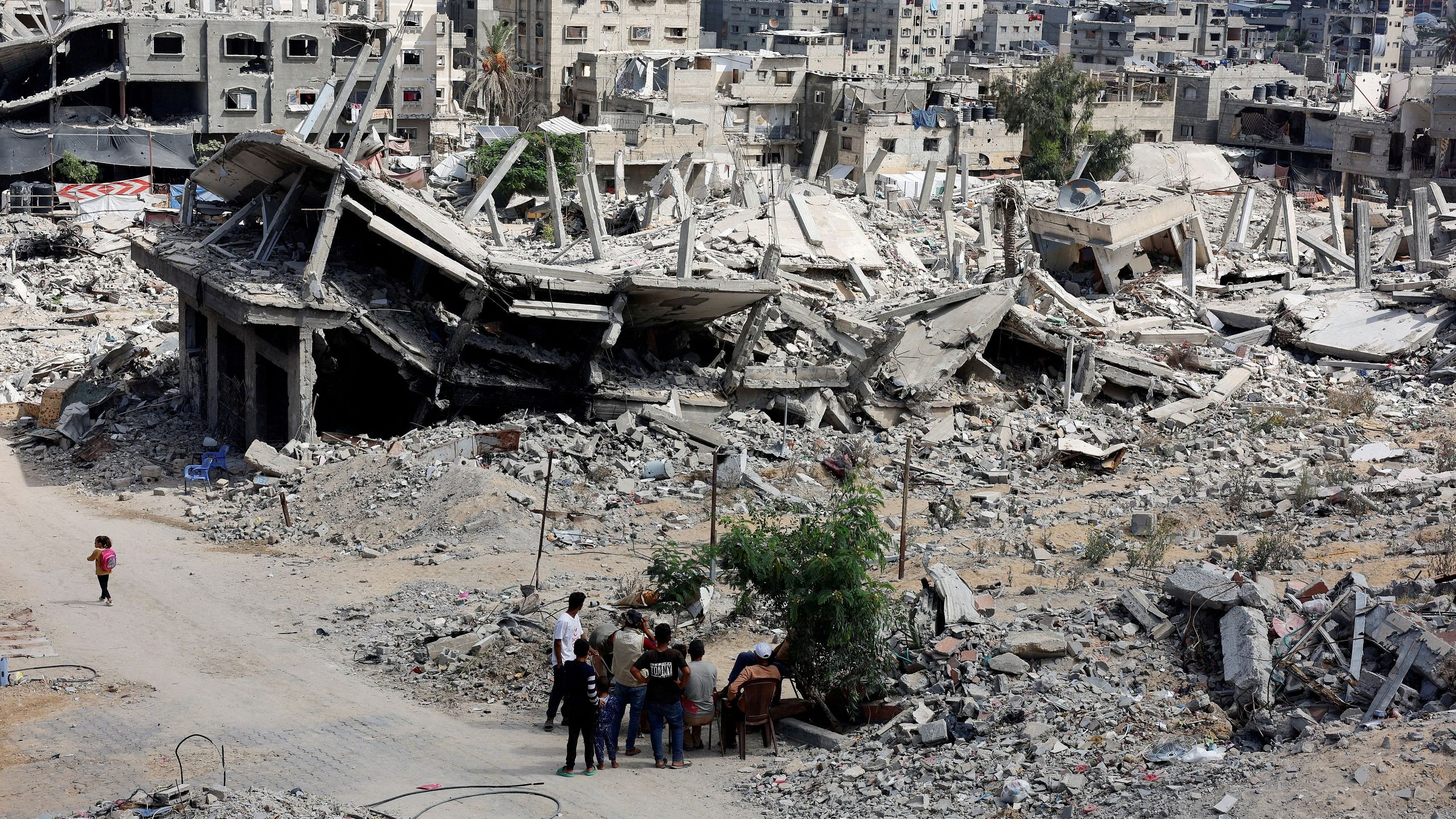 <div class="paragraphs"><p>Image showing devastation in Gaza. For representational purposes.</p></div>