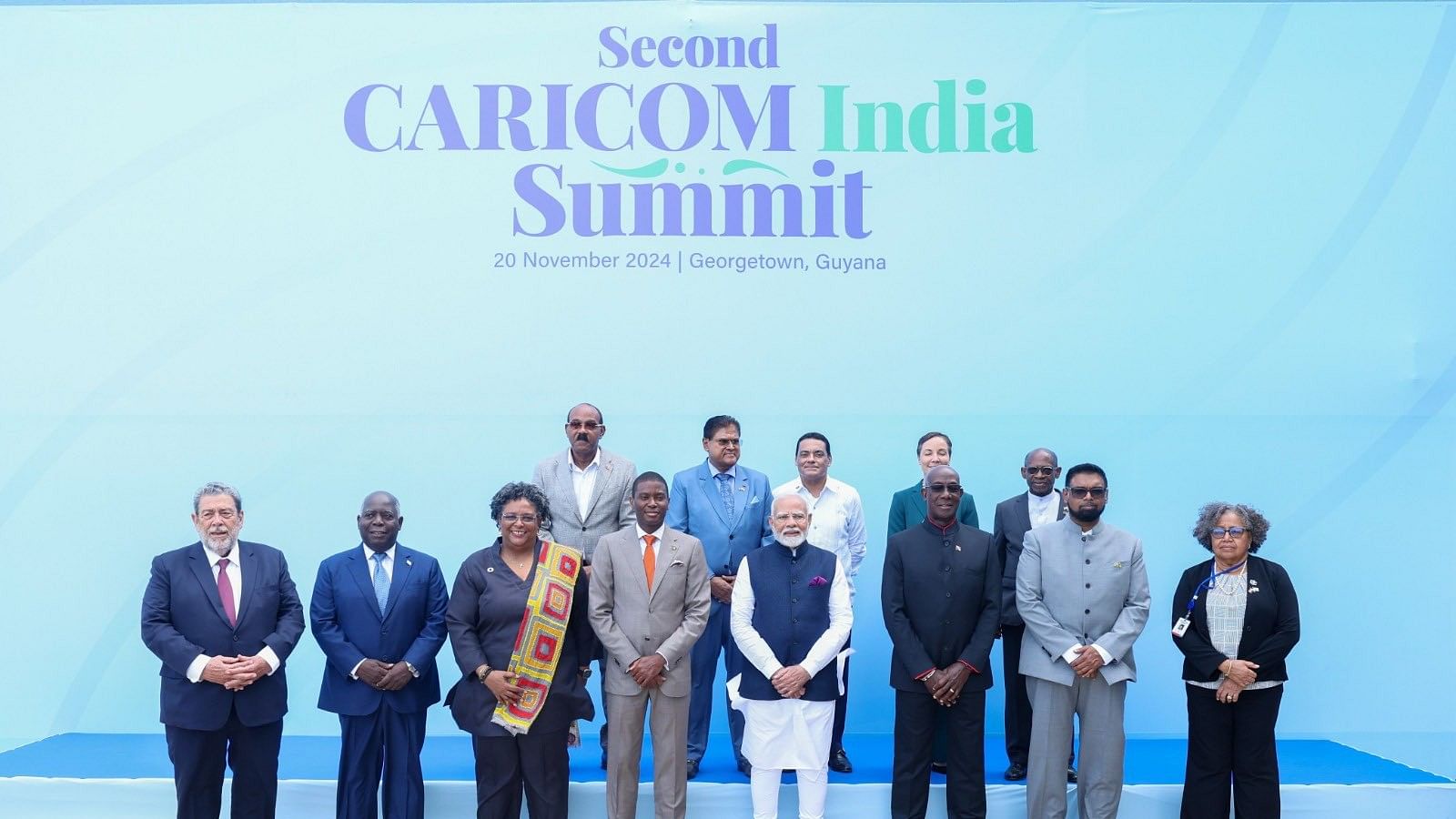 <div class="paragraphs"><p>PM Modi met leaders of the Caribbean partner countries on Wednesday at the sidelines of the second India-Caribbean Community (CARICOM) Summit.</p></div>