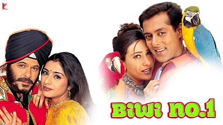 <div class="paragraphs"><p>Poster of Bollywood film <em>Biwi No. 1</em>.</p></div>