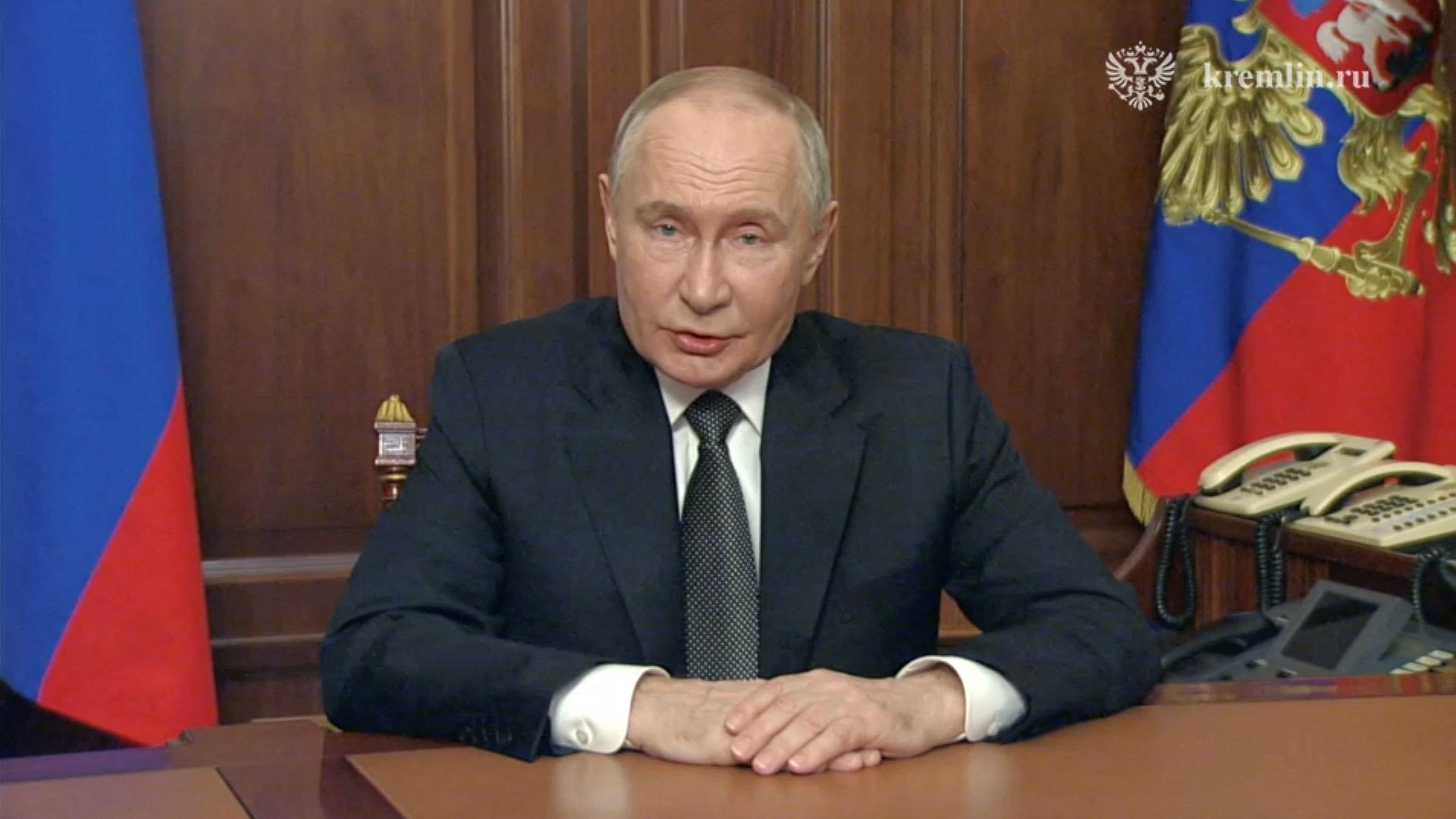 <div class="paragraphs"><p>Russian President Vladimir Putin makes a televised address in Moscow, Russia November 21, 2024, in this still image taken from video. </p></div>