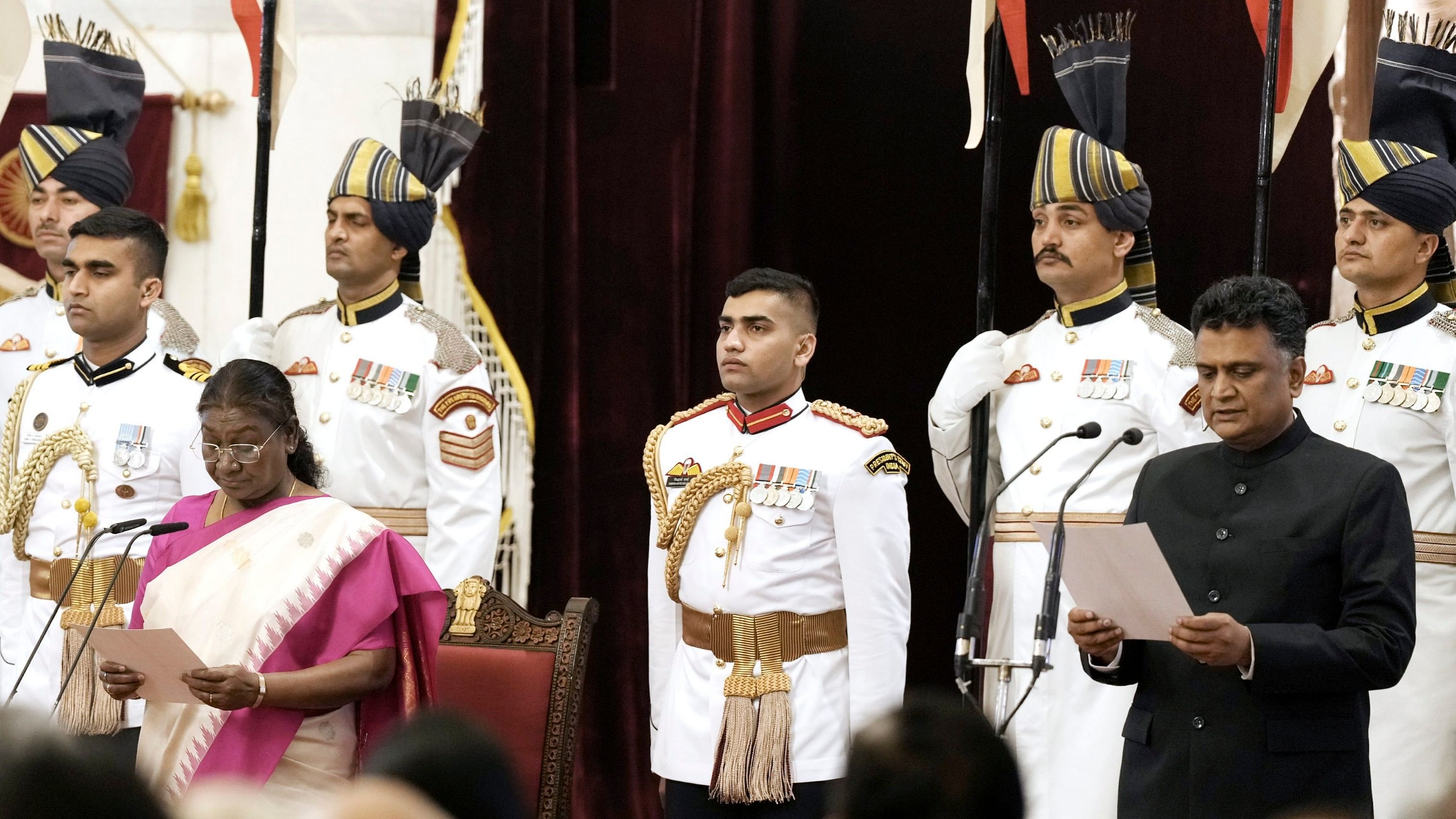 <div class="paragraphs"><p>K Sanjay Murthy was sworn in as the new CAG of India.</p></div>