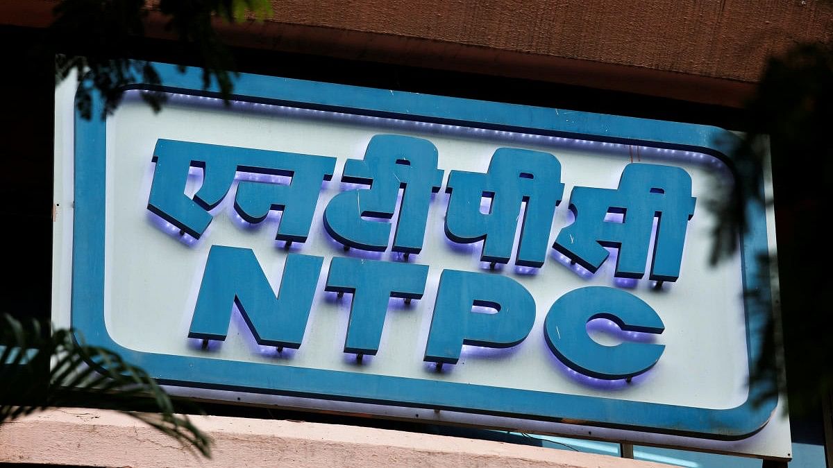 <div class="paragraphs"><p>A signboard of NTPC (National Thermal Power Corporation Limited) is seen outside its office in Mumbai.</p></div>