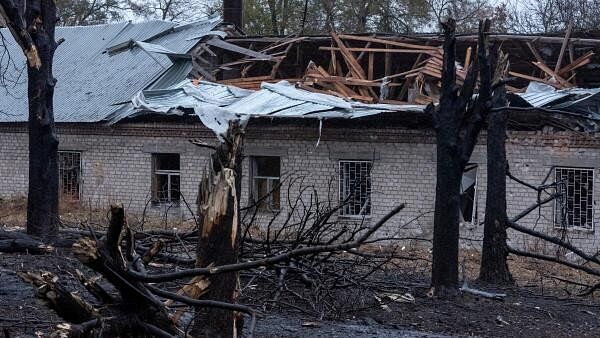 <div class="paragraphs"><p> A view shows a site of a Russian missile strike, amid Russia's attack on Ukraine, in Dnipro, Ukraine.</p></div>