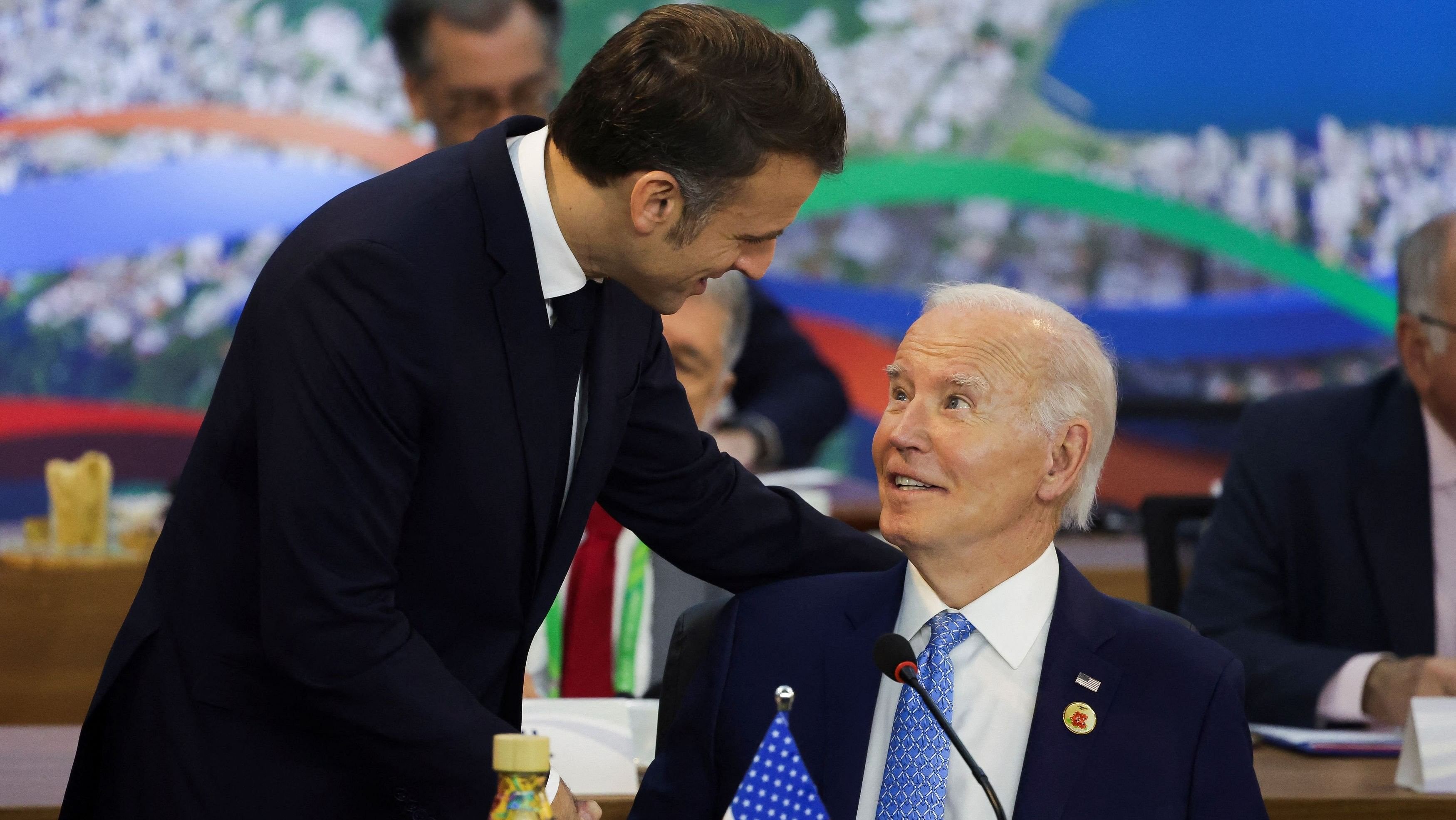 <div class="paragraphs"><p>France's President Emmanuel Macron and US President Joe Biden </p></div>