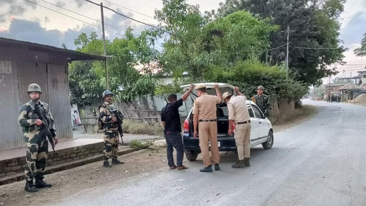 <div class="paragraphs"><p>Security personnel during a search operation in the fringe and vulnerable areas of hill and valley districts of Manipur.</p></div>