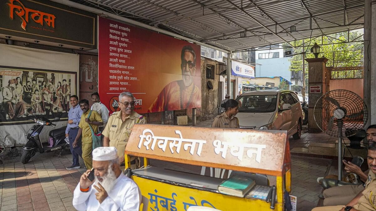 <div class="paragraphs"><p>Shiv Sena Bhavan in Mumbai wears a deserted look after the counting of votes for the Maharashtra elections.&nbsp;</p></div>