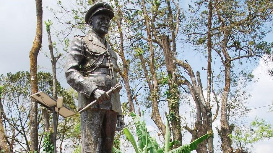 <div class="paragraphs"><p>Statue of Field Marshal K M Cariappa near Sudarshana circle in Madikeri.</p></div>