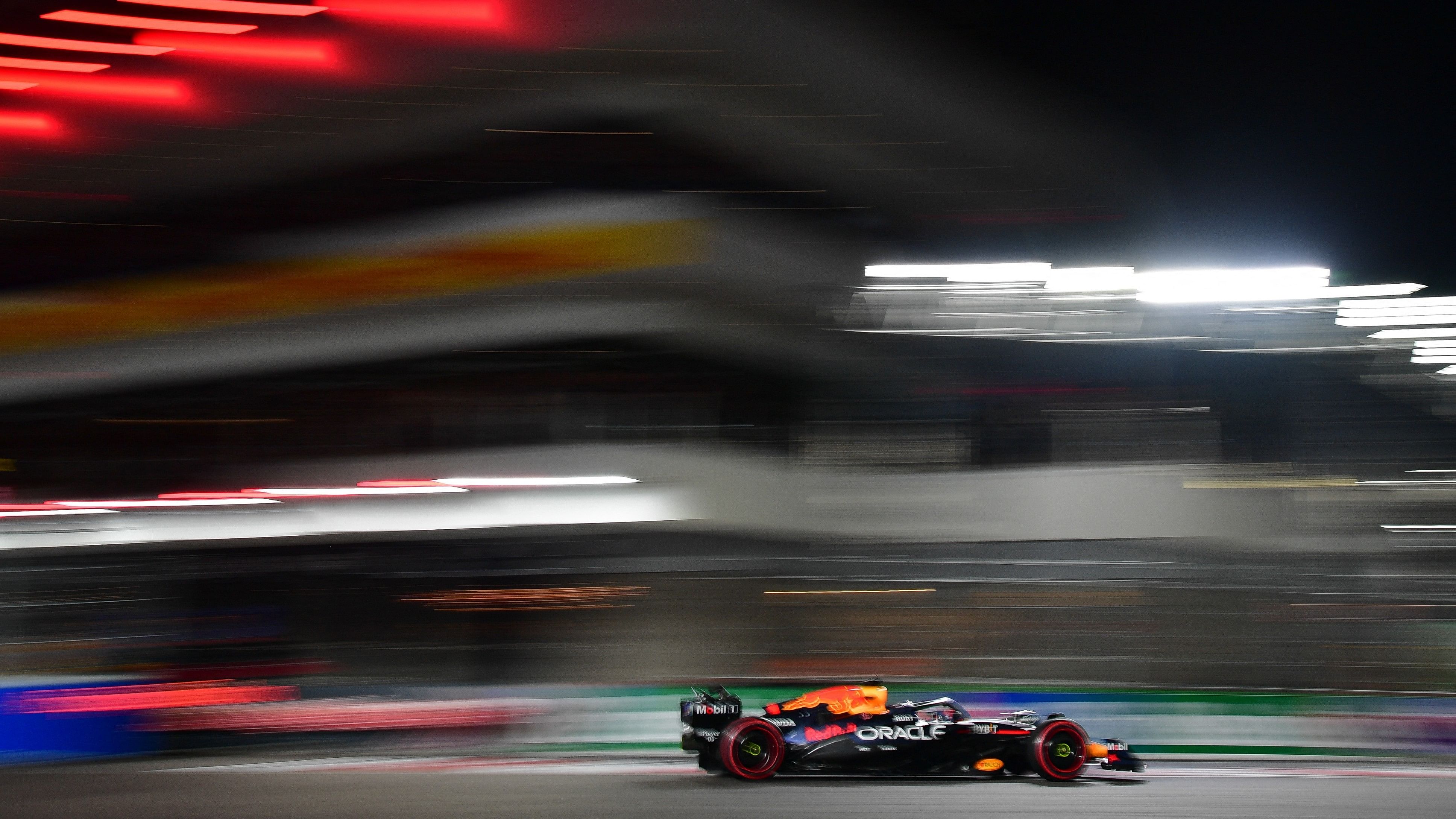 <div class="paragraphs"><p>Oracle Red Bull Racing driver Max Verstappen during qualifying at Las Vegas Circuit. </p></div>