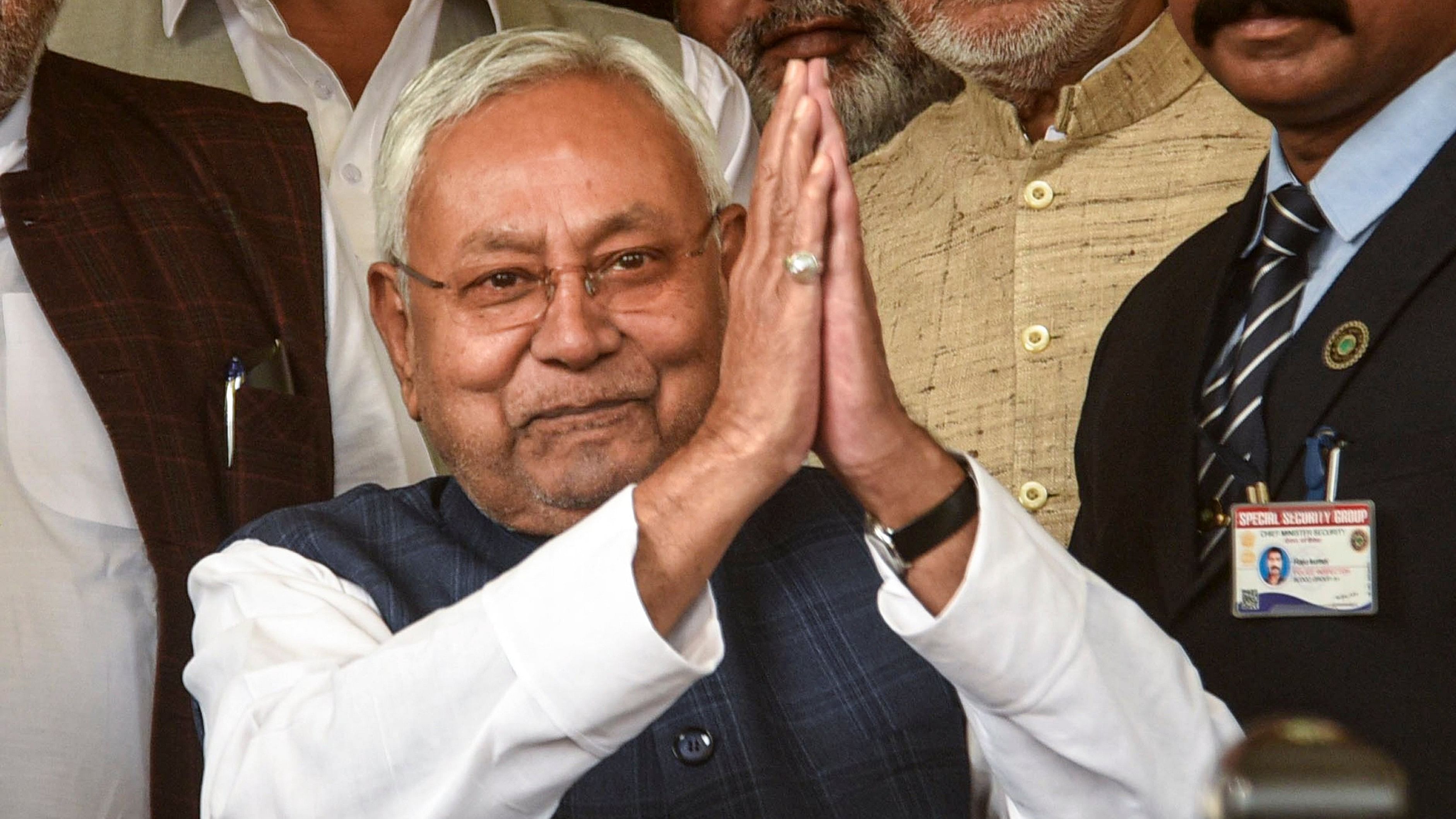 <div class="paragraphs"><p>Bihar Chief Minister Nitish Kumar arrives during the first day of the Winter session of the State Assembly, in Patna, Monday, Nov. 25, 2024. </p></div>