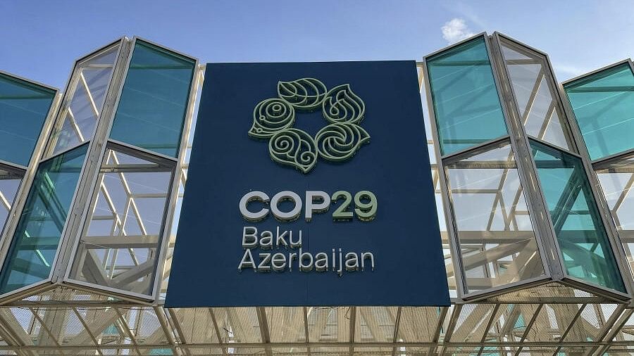 <div class="paragraphs"><p>A view shows a venue of the COP29 United Nations climate change conference, in Baku, Azerbaijan.</p></div>