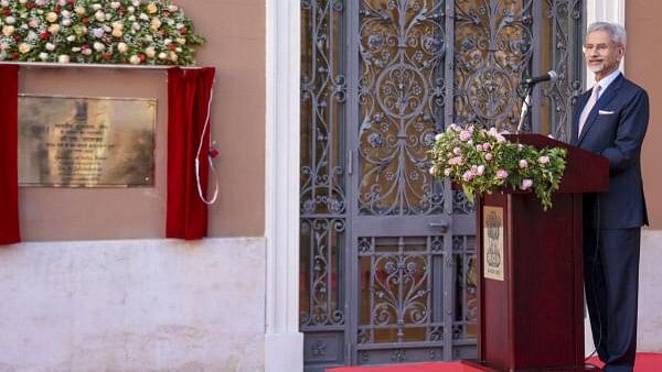 <div class="paragraphs"><p>External Affairs Minister S Jaishankar speaks at the inauguration of the new Chancery of the Embassy of India, in Rome.</p></div>