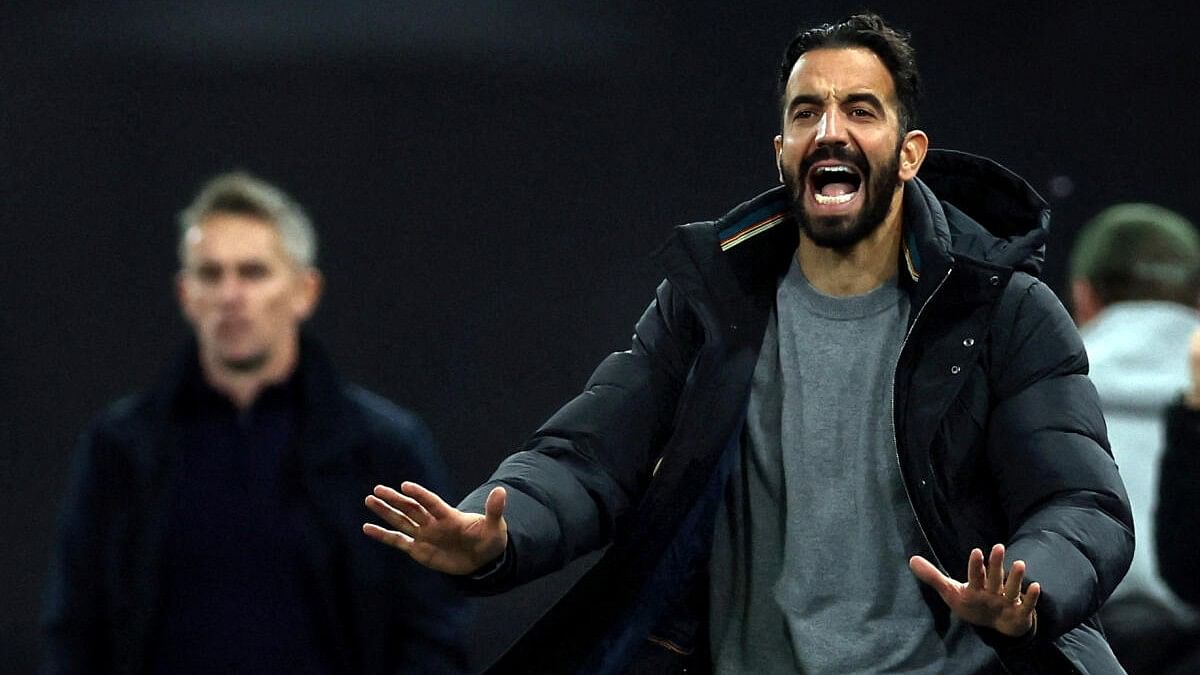 <div class="paragraphs"><p>Manchester United manager Ruben Amorim gestures during the Premier League tie against Ipswich.&nbsp; &nbsp;</p></div>