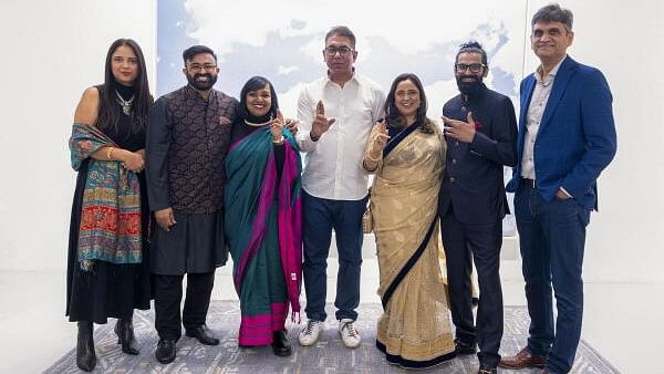 <div class="paragraphs"><p><em>The Night Manager</em> web series director Sandeep Modi and producer Deepak Dhar with others during a special reception hosted by cultural organisation Indo-American Arts Council (IAAC), honoring the series' International Emmy nomination.</p></div>