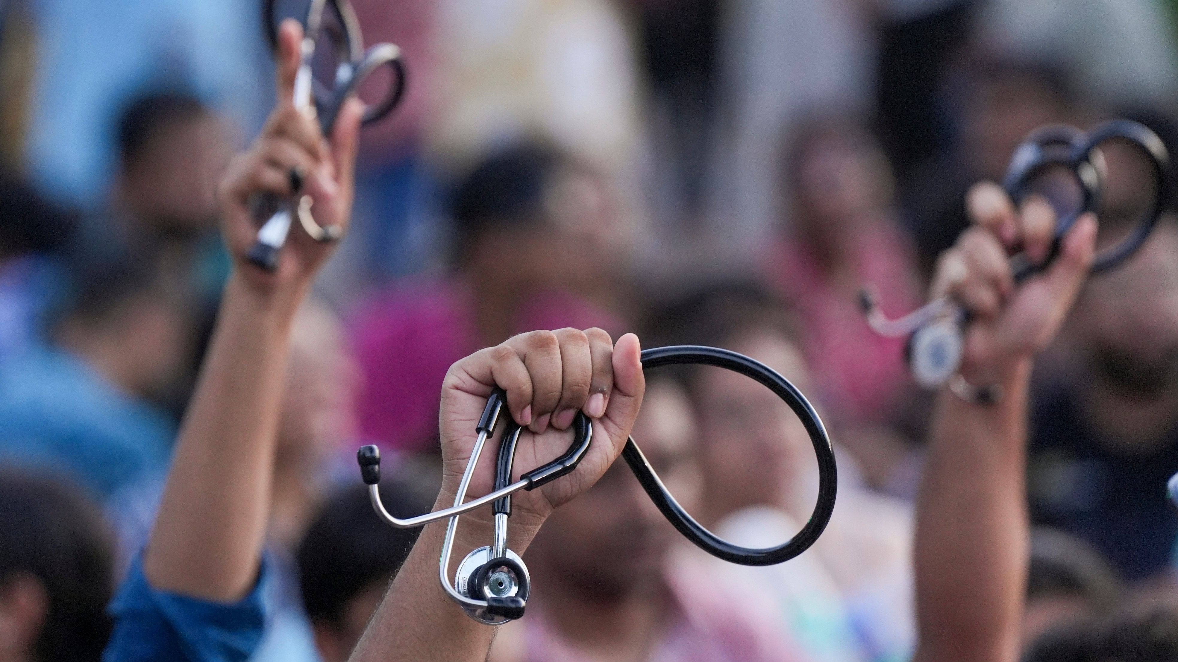 <div class="paragraphs"><p>Junior doctors holding their  stethoscope. (Representative image)</p></div>