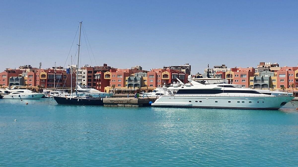 <div class="paragraphs"><p>Yachts and boats are docked in the marina at the Egyptian Red Sea resort of Hurghada after a tourist boat sank off Red Sea coast.</p></div>