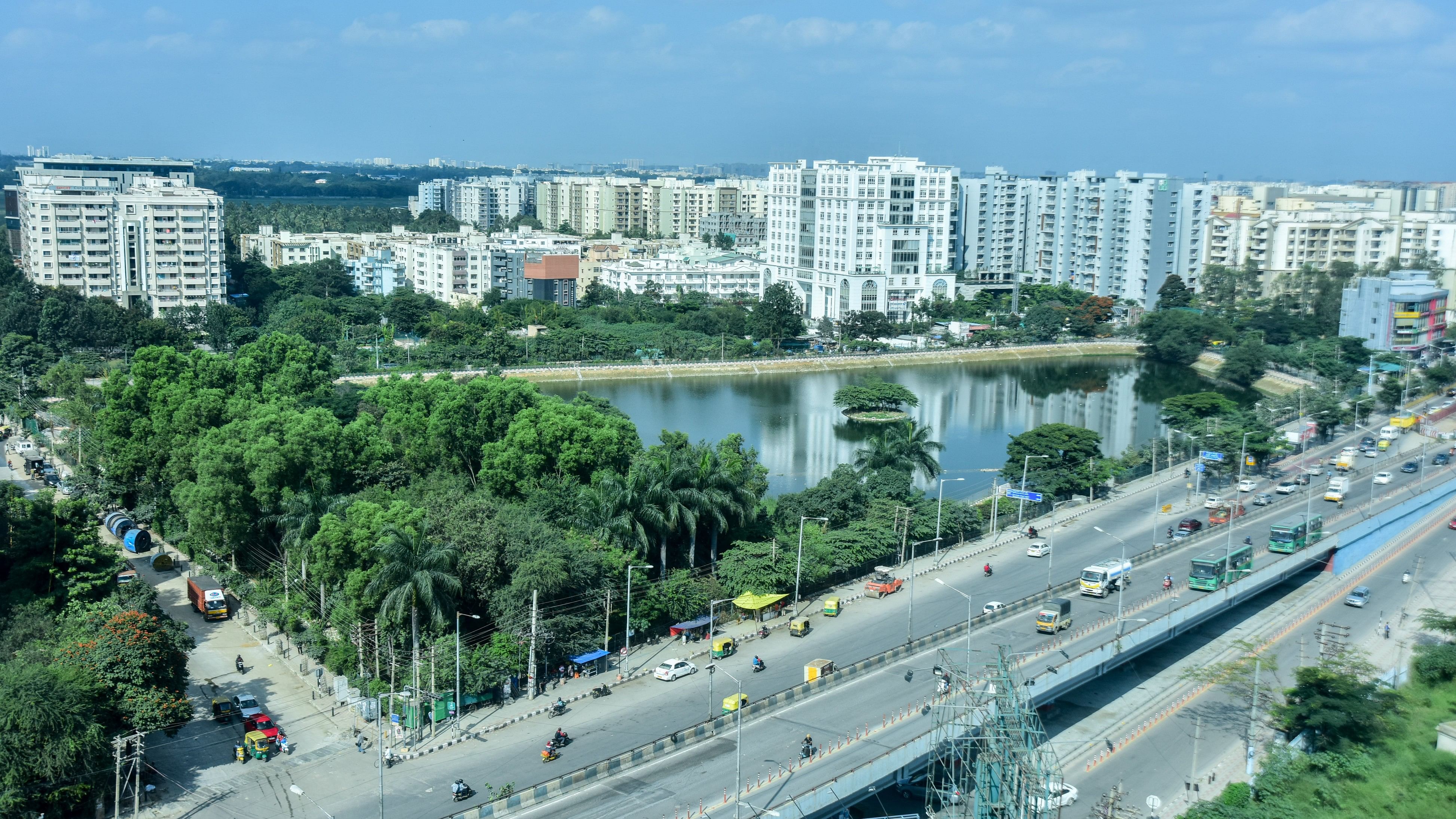 <div class="paragraphs"><p>An aerial view of Sarjapur Road. </p></div>