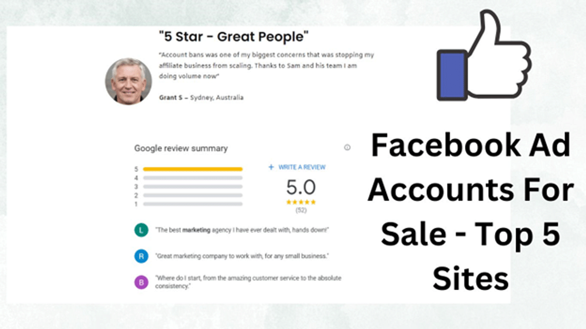 Buy Facebook Accounts And Verified Business Managers - Top 5 Websites  Updated