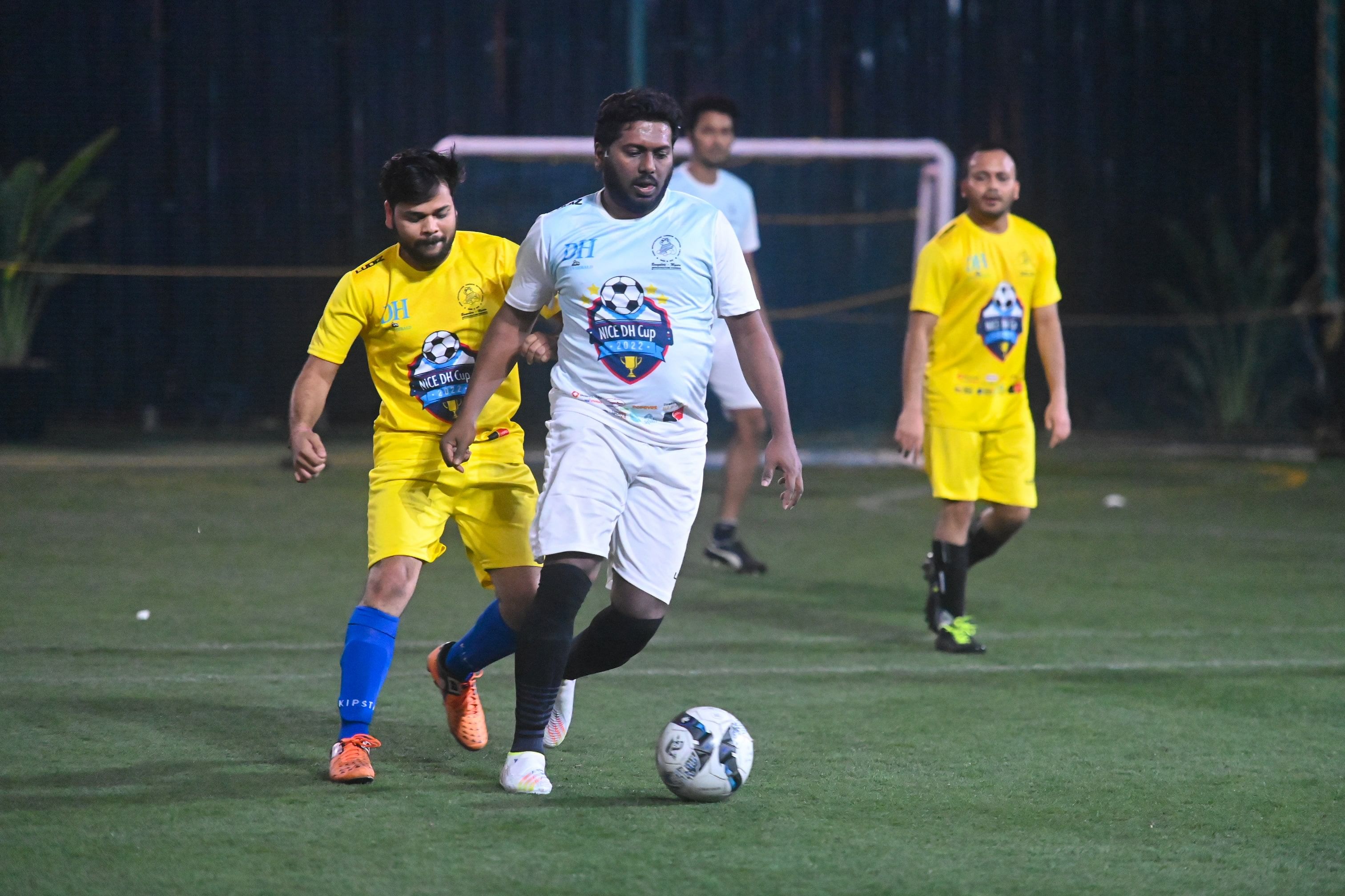 Clement Preetham, Adobe, dribbles for one of his three goals.