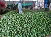 Mangoes sold at the APMC market yard in Srinivaspur. DH photo