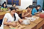 Practice makes perfect: Business Administration students at Manipal Institute of Jewellery work on jewellery designs.