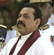 Sri Lankan President Mahinda Rajapaksa during the National War Celebration held to mark the military victory over the LTTE in Colombo on Wednesday. AP