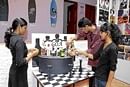 For a cause: Students display their creations at the WLC exhibition. DH photo by Dinesh S K