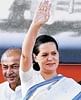 Determined : Congress president Sonia Gandhi