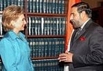 Union Commerce and Industry Minister Anand Sharma meets US Secretary of State Hillary Clinton in Washington on Thursday. PTI