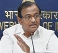 Union Home Minister P Chidambaram addresses a press conference in New Delhi on Friday over the paramiltary forces' operation in Lalgarh. PTI