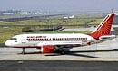 Flights & plights : An Air India  plane on the runway ready for take off. It has been making huge losses  for several years.
