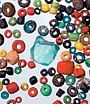 Over 10,000 beads made of semi-precious stones and glass were recovered.