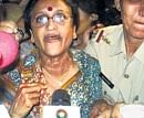 UP Congress chief Rita Bahuguna Joshi after being arrested by the police in Ghaziabad on Wednesday night. pti