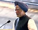Prime Minister Manmohan Singh addressing the gathering during the launching ceremony of  'INS Arihant' in Visakhapatnam on Sunday. PTI