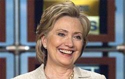 Secretary of State Hillary Rodham Clinton appears at the NBC studios in Washington. AP