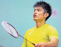 TOP CONTENDER: Chinas Lin Dan trains in Hyderabad on Friday ahead of the World  Badminton Championships. AP/PTI