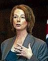 Australian Deputy Prime Minister and Minister for Education Julia Gillard.AFP