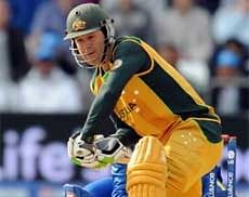 This file picture taken on June 8, 2009 shows Australia's Ricky Ponting playing Sri Lanka at the ICC World T20 match in Trent Bridge. AFP
