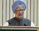 PM Manmohan Singh addresses at the conference of State Ministers of Rural Development and Panchayati Raj on Rural Employment in New Delhi. PTI