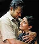 Transforming Ideas: Manoj K Jayan and Praveena in Adoors latest filmOru Pennum Randaanum (A Climate for Crime).